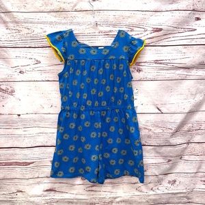 Harper Canyon Sunshine Blue Print Romper Size 8